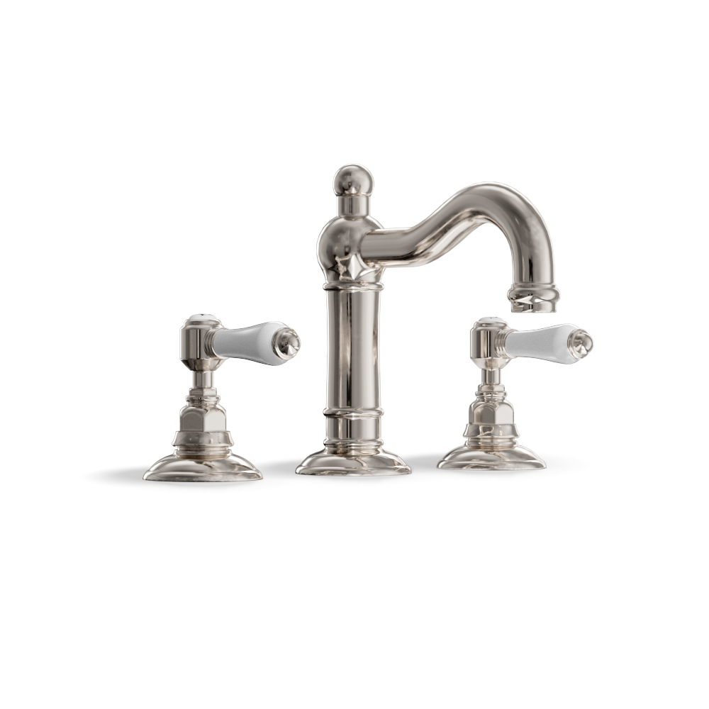 3-Hole Basin Tap — Swan-Neck Spout with Pop-Up Waste | Classico