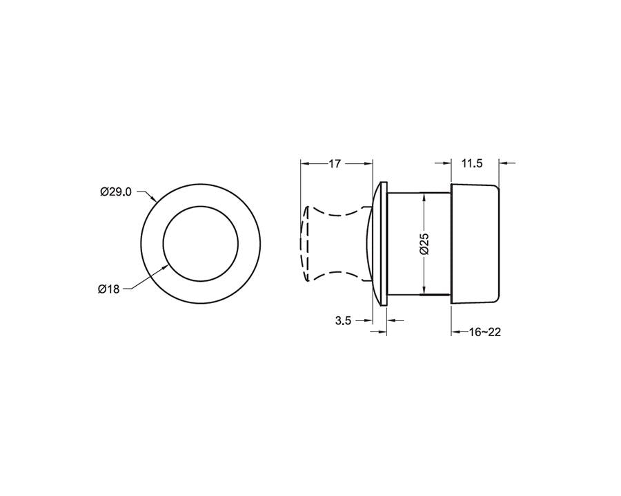 Armstrong Push Knob
