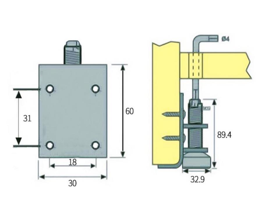 Adjustable Plinth Leg | 100mm