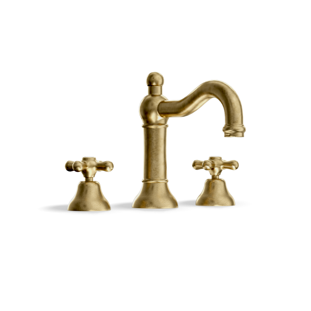 3-Hole Basin Tap — Traditional Column Spout | Classic Provincial