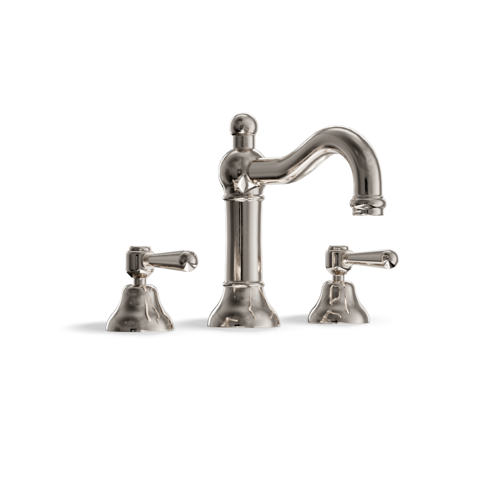 3-Hole Basin Mixer — Traditional Column Spout | Classic Provincial
