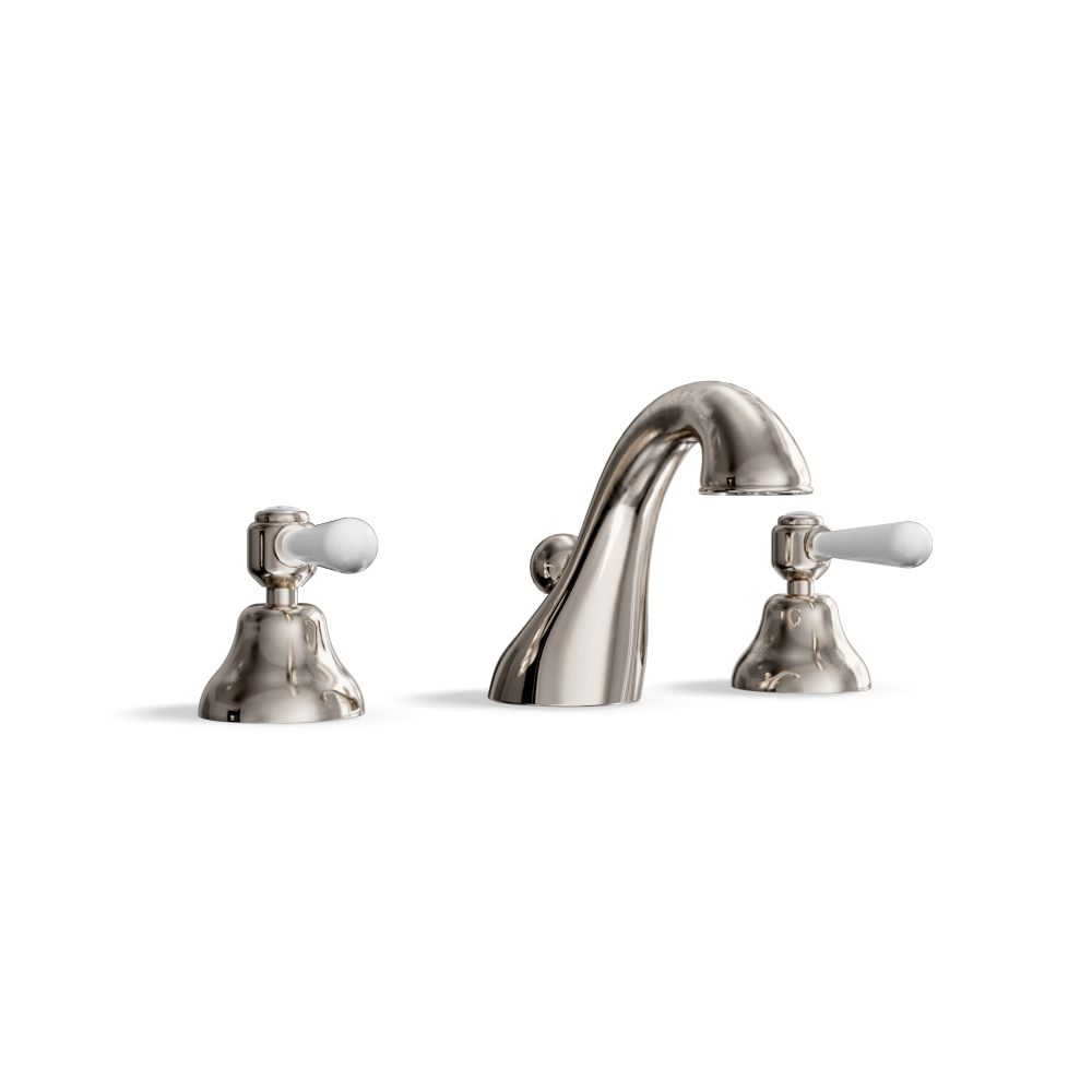 3-Hole Basin Tap — Swan-Neck Spout | Classic Provincial