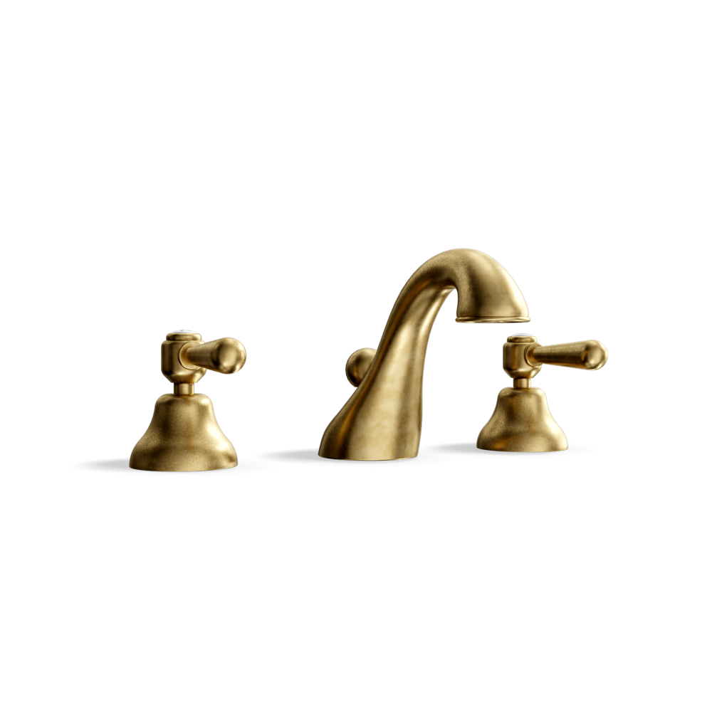 3-Hole Basin Tap — Swan-Neck Spout | Classic Provincial