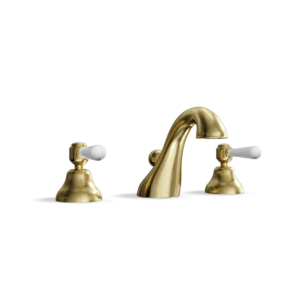 3-Hole Basin Tap — Swan-Neck Spout | Classic Provincial