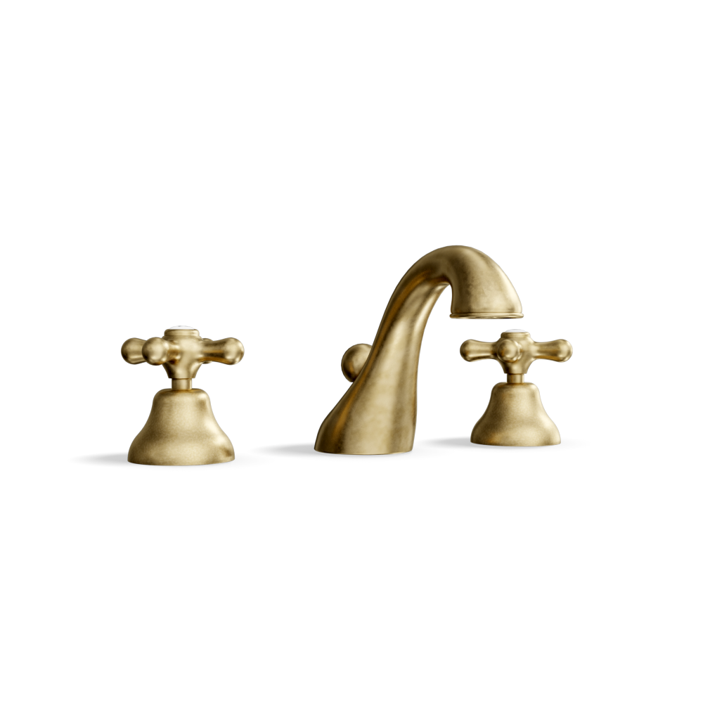 3-Hole Basin Tap — Swan-Neck Spout | Classic Provincial