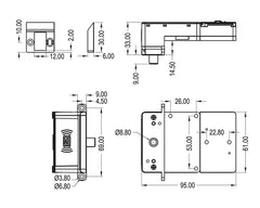 Armstrong RFID Digital Sliding Door Lock