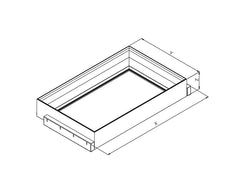 Alpha Frame | Height 128mm | 900mm Carcase
