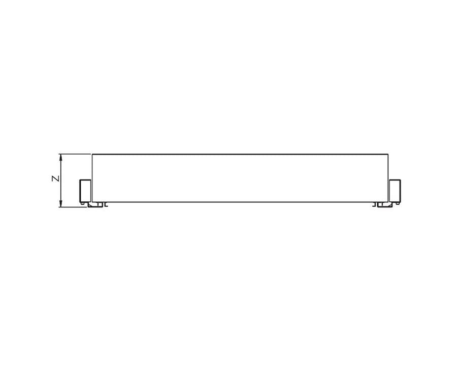 Alpha Frame | Height 128mm | 900mm Carcase
