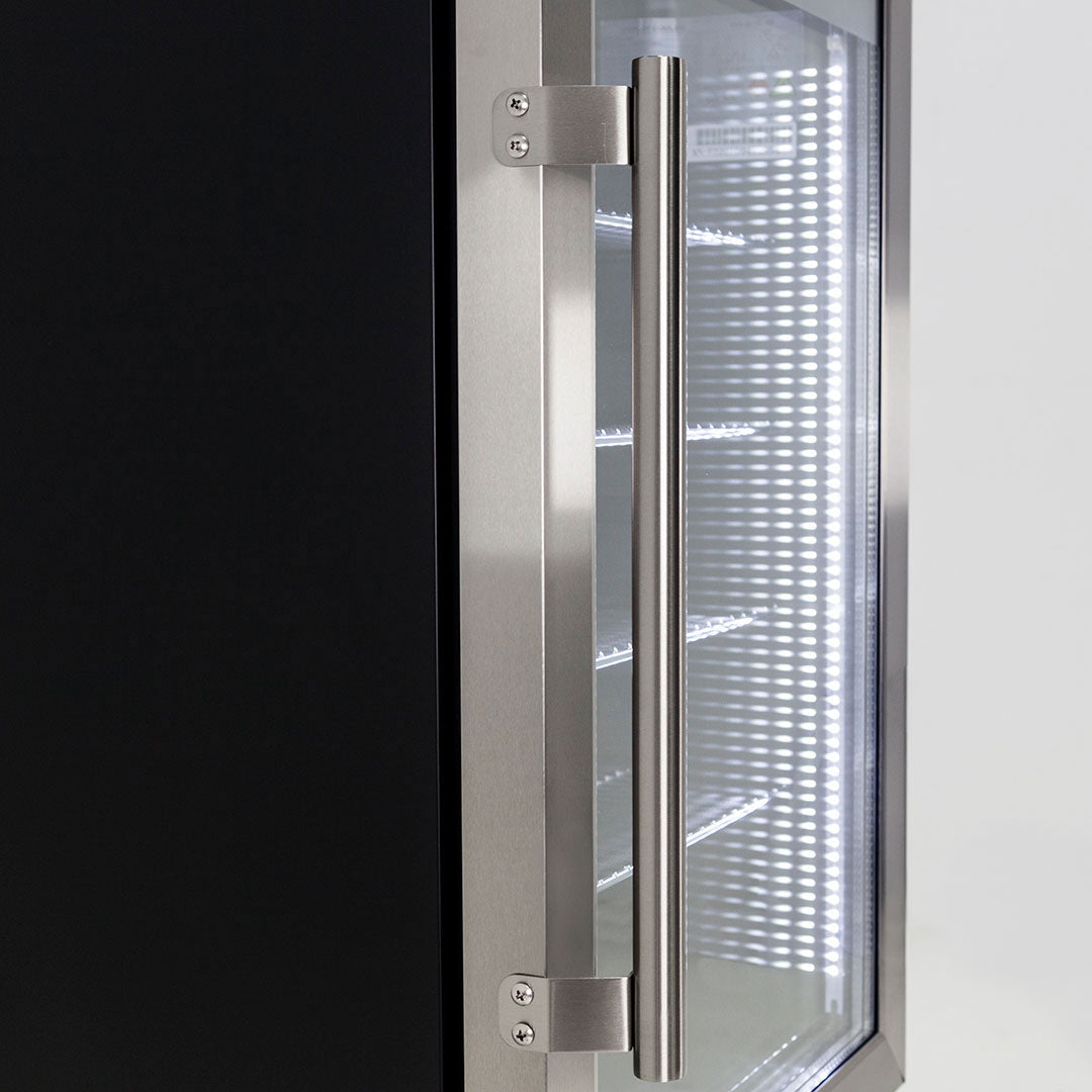 AAA Schmick Outdoor Triple Glazed Alfresco Bar Fridge With Led Strip Lights, Lock and LOW E Glass, indoor use also perfect! - Model HUS-SC88-SS
