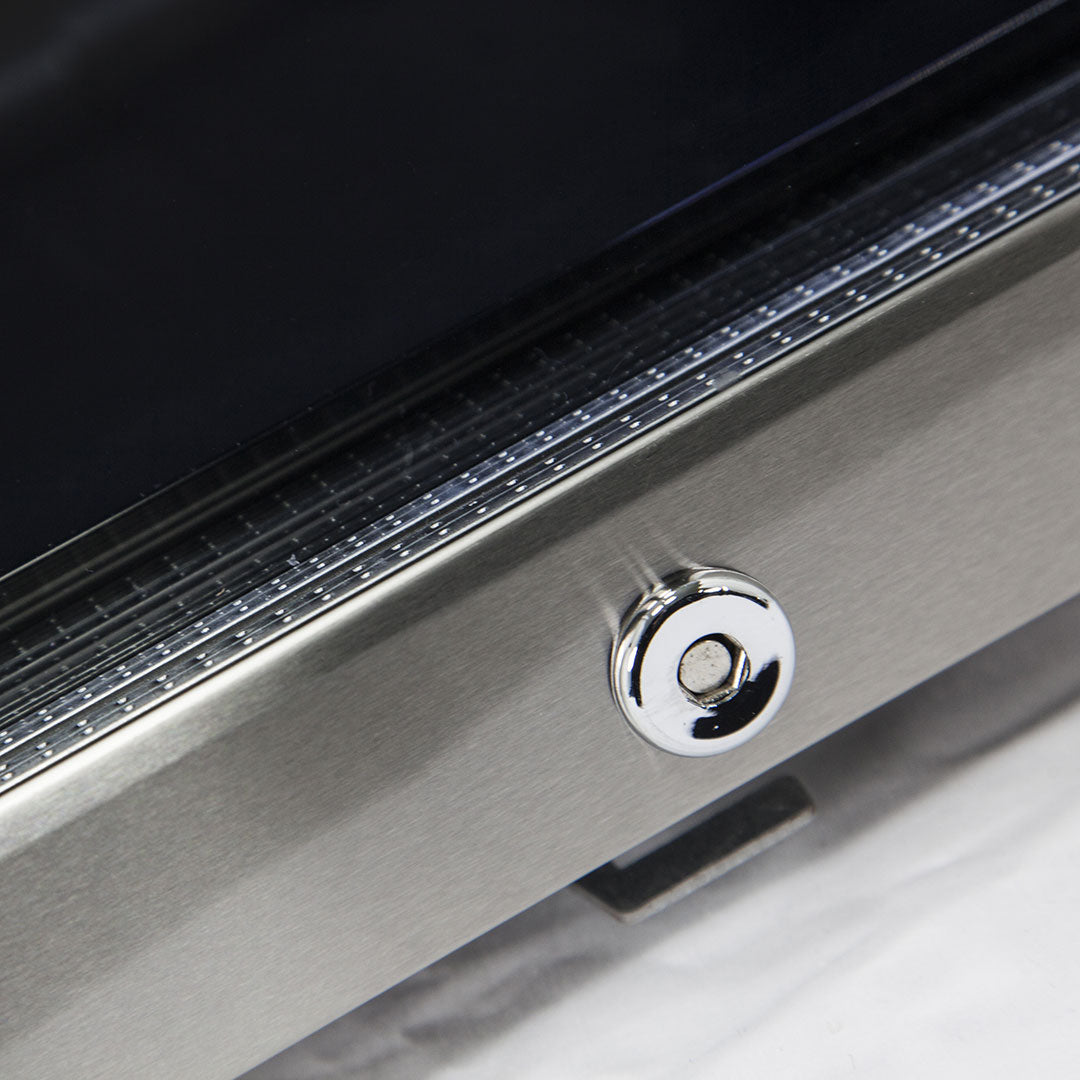 AAA Schmick Outdoor Triple Glazed Alfresco Bar Fridge With Led Strip Lights, Lock and LOW E Glass, indoor use also perfect! - Model HUS-SC88-SS