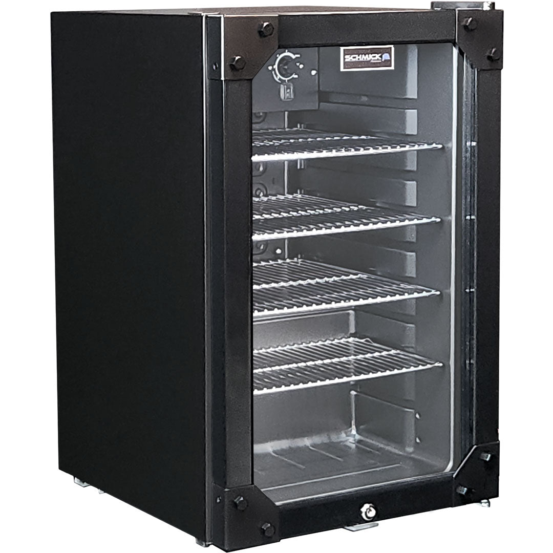 AAA Schmick Iron Door Design Glass Front Bar Fridge - Model HUS-SC70-B-X