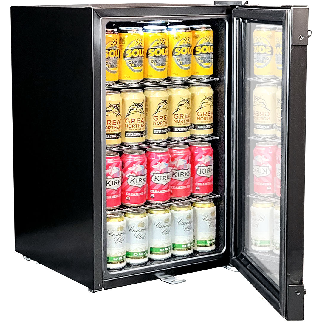 AAA Schmick Iron Door Design Glass Front Bar Fridge - Model HUS-SC70-B-X