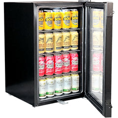 AAA Schmick Iron Door Design Glass Front Bar Fridge - Model HUS-SC70-B-X
