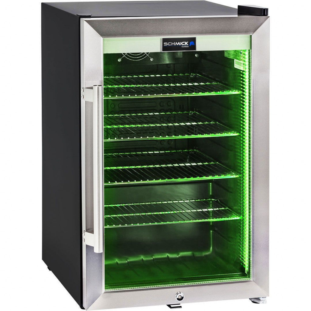 AAA Schmick Tropical Triple Glazed Outdoor Glass Bar Fridge 70 Litre - Model HUS-SC70-SS