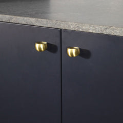 Ball Knob Brushed Matt Brass
